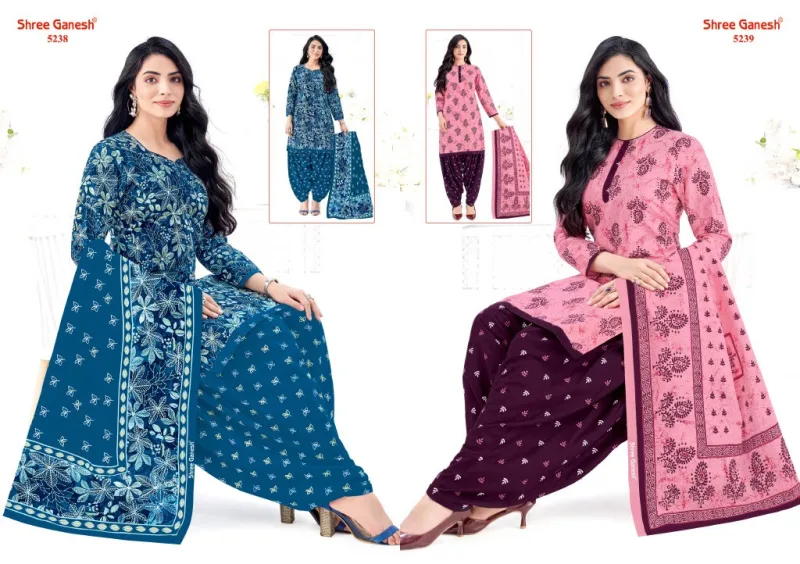 Hansika Vol 32 By Shree Ganesh Cotton Printed Dress Material 